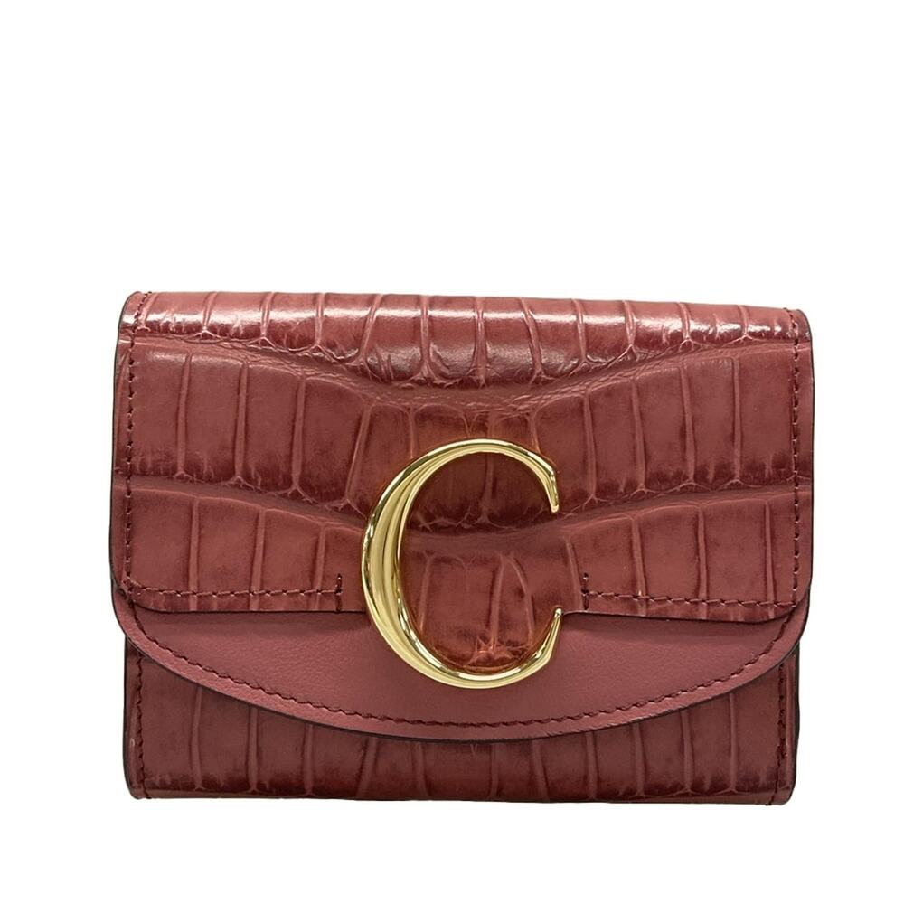 Chloé Chloe C Small Trifold Wallet Double-hook Wallet